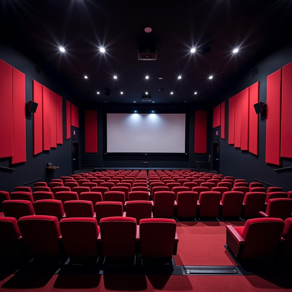 Modernized Karaikudi Cinema Interior