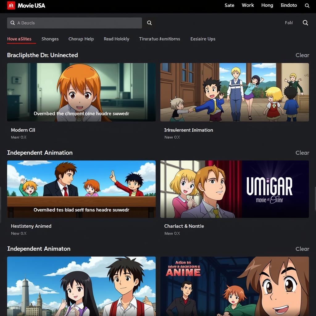 Movie USA Full HD Animation Category Page