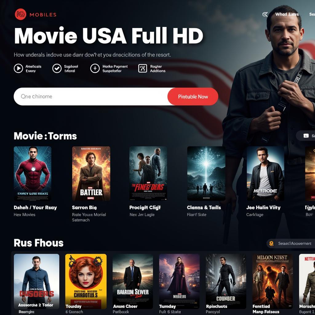 Movie USA Full HD Website Interface