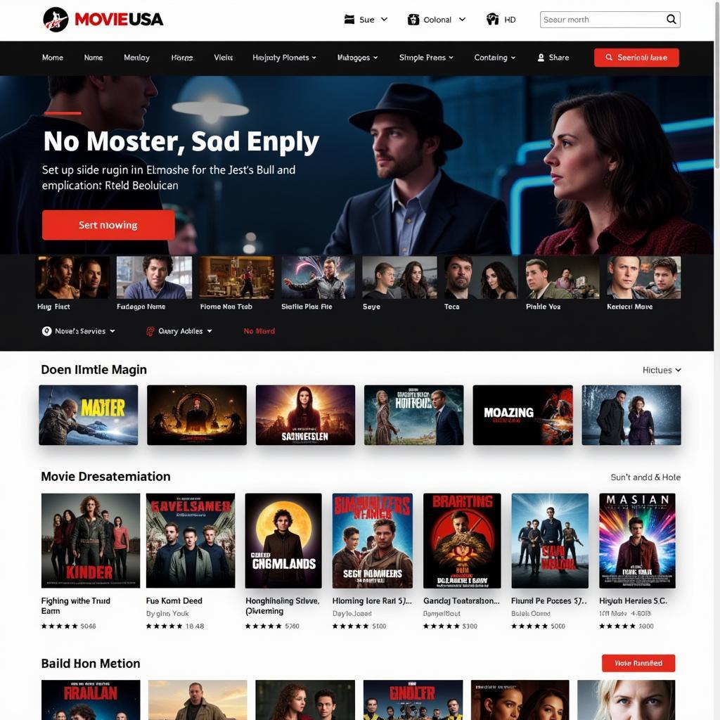 Movie USA Full HD Interface and Movie Selection