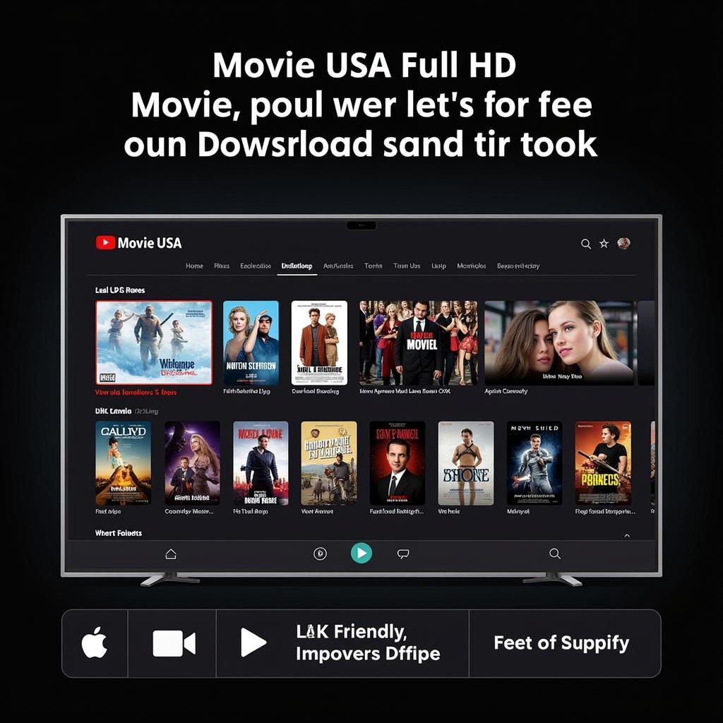 Movie USA Full HD Interface and Movie Selection