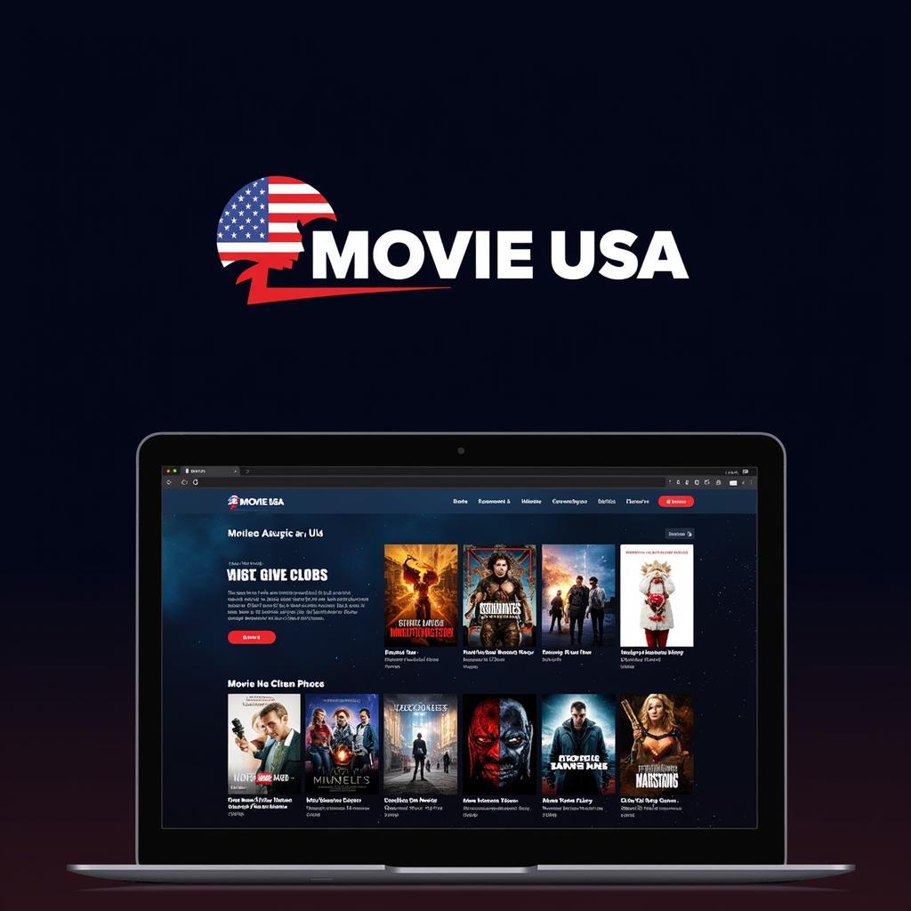 Movie USA Full HD Logo and Website Screenshot