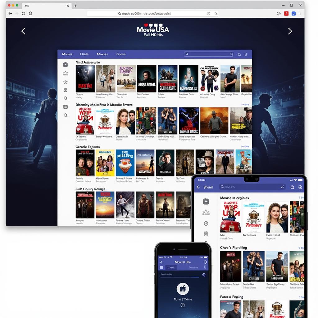 Movie USA Full HD Platform Interface