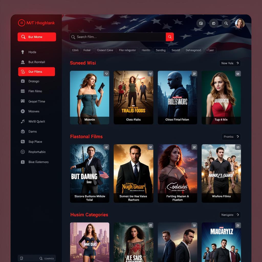 Movie USA Full HD Platform Interface