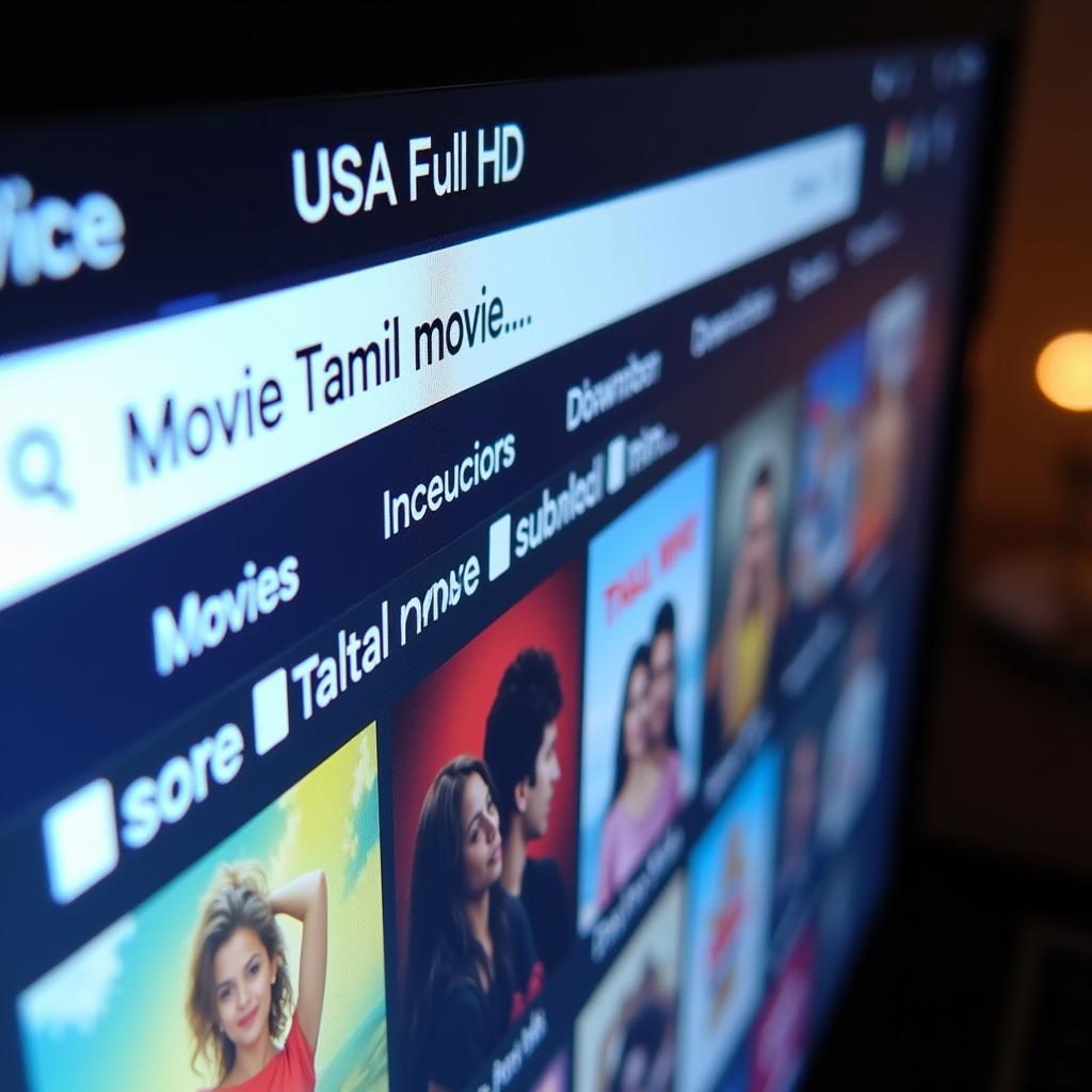 Using the Search Function to Find 2021 Tamil Movies