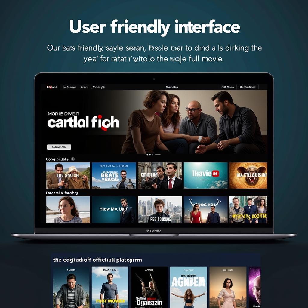 Movie USA Full HD Streaming Platform Interface