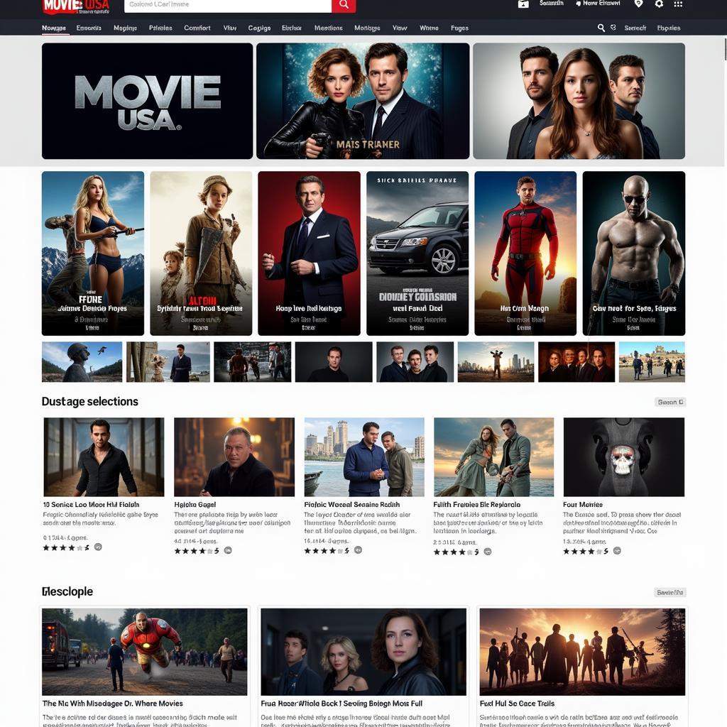 Movie USA Full HD website homepage screenshot