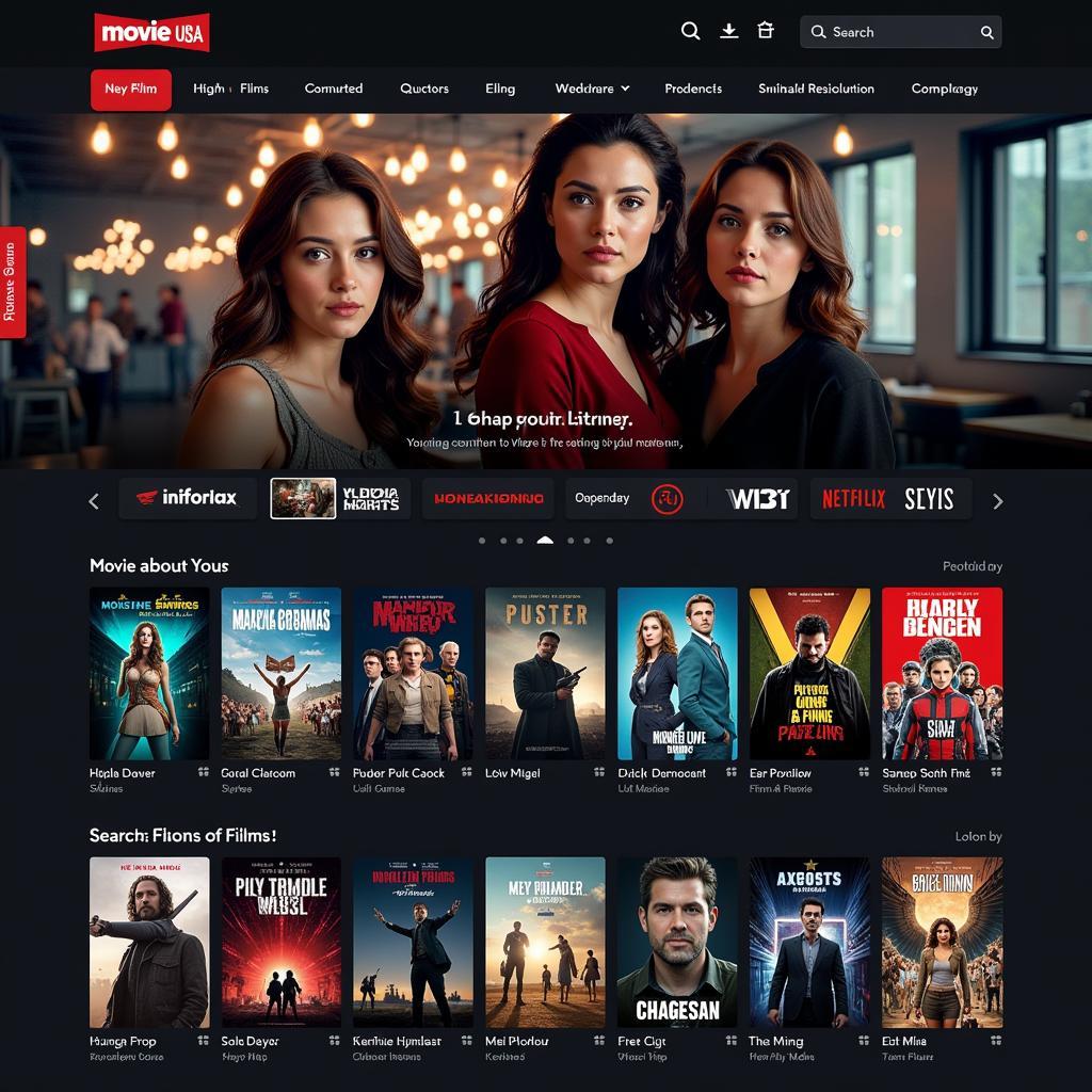 Movie USA Full HD user-friendly website interface