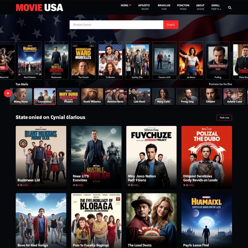 Movie USA Full HD Website Interface