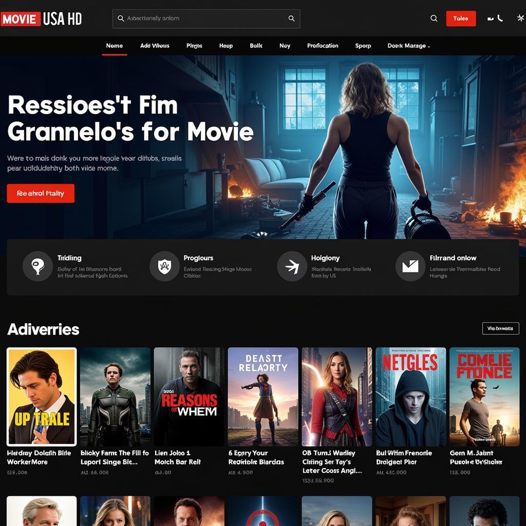 Movie USA Full HD Website Interface