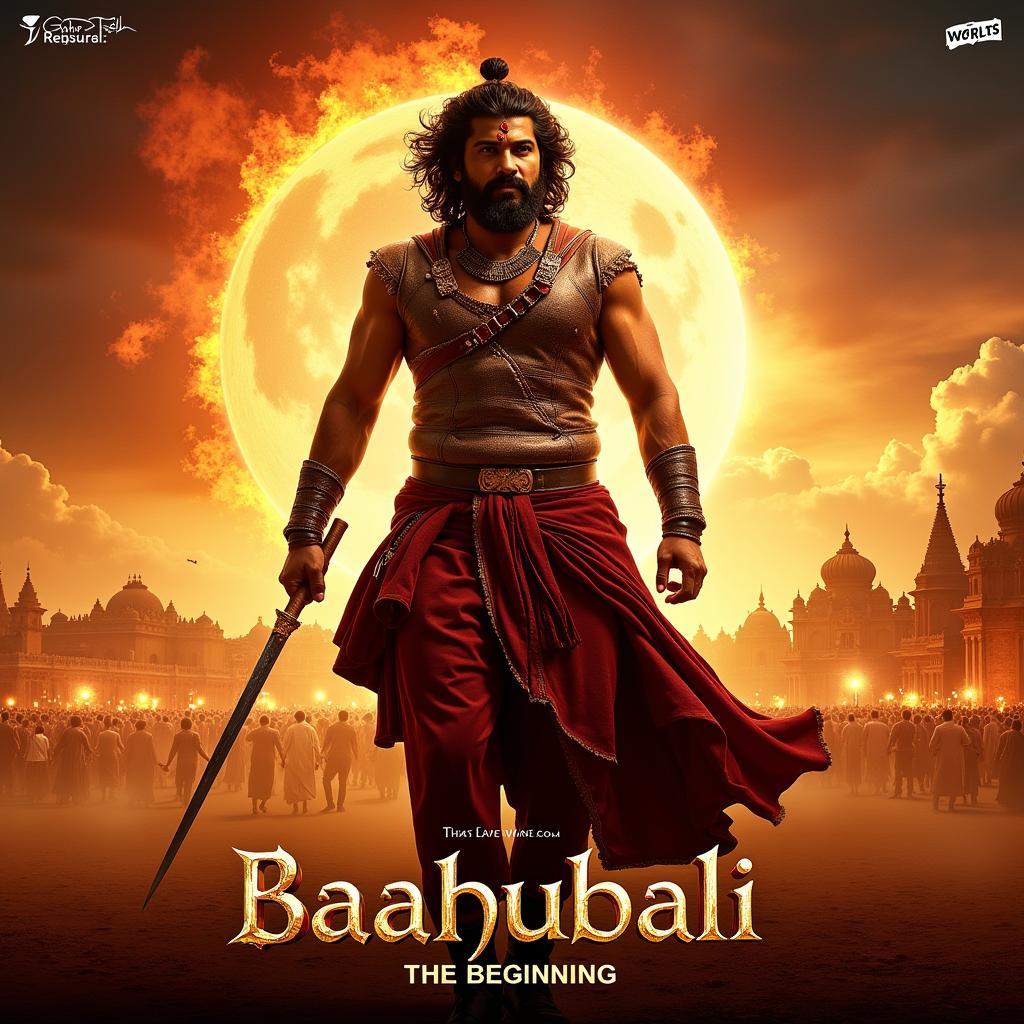 Baahubali: The Beginning Movie Poster from 2015