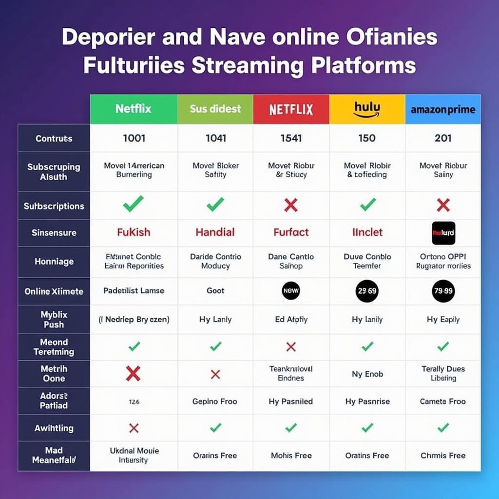 Online Movie Streaming Platforms Comparison