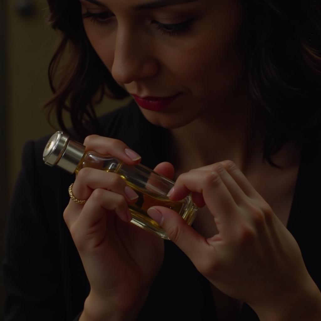 Applying Perfume Before an Intimate Movie Scene