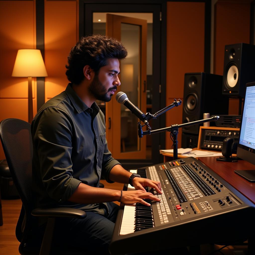 Premam Music Director Rajesh Murugesan in the Studio