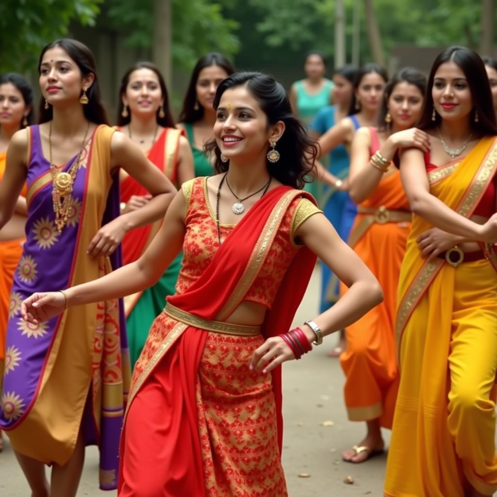 Saranga Dariya: A captivating scene from the Telugu folk song that became a viral sensation.