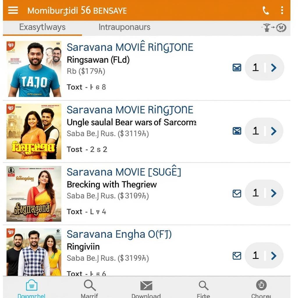 Website Offering Saravana Movie Ringtones