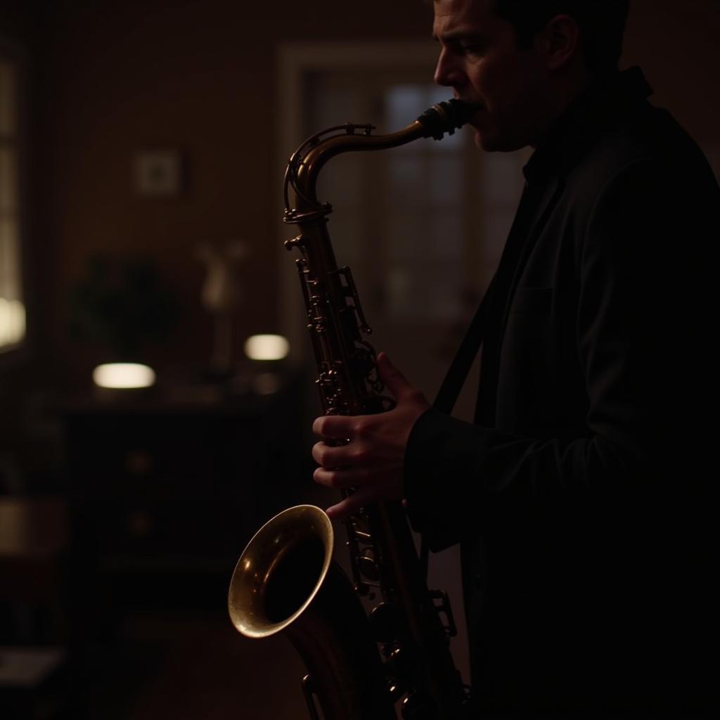 Saxophone Music in Film Scene