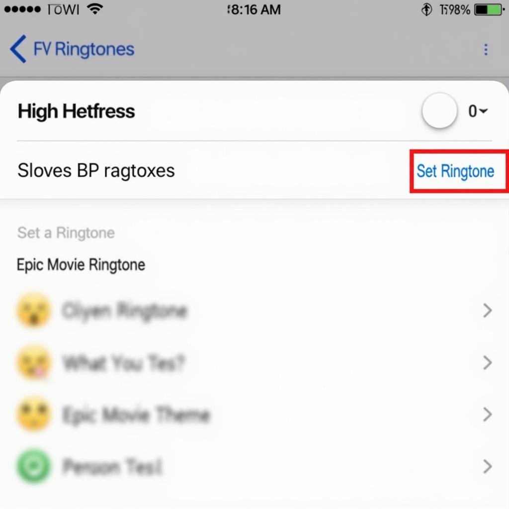 Setting a Movie Ringtone on a Smartphone