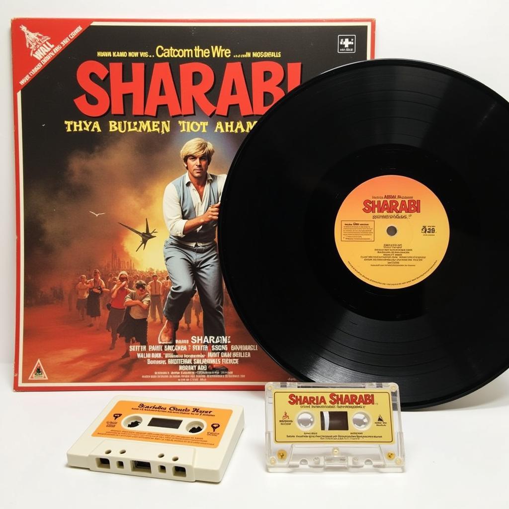 Sharabi Movie Vinyl Record and Cassette Tape