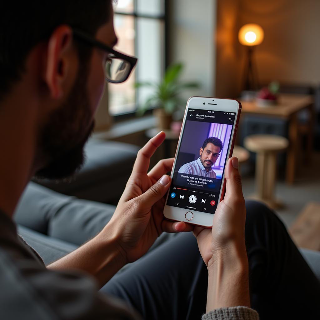 Streaming Devaragam Music on a Mobile Phone