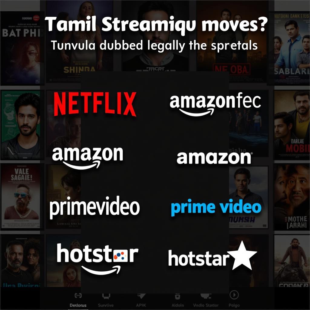 Tamil Dubbed Movies Streaming Platforms