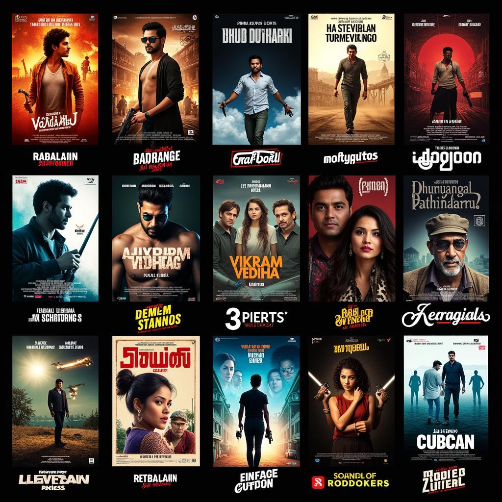 Tamil Thriller Movie Posters