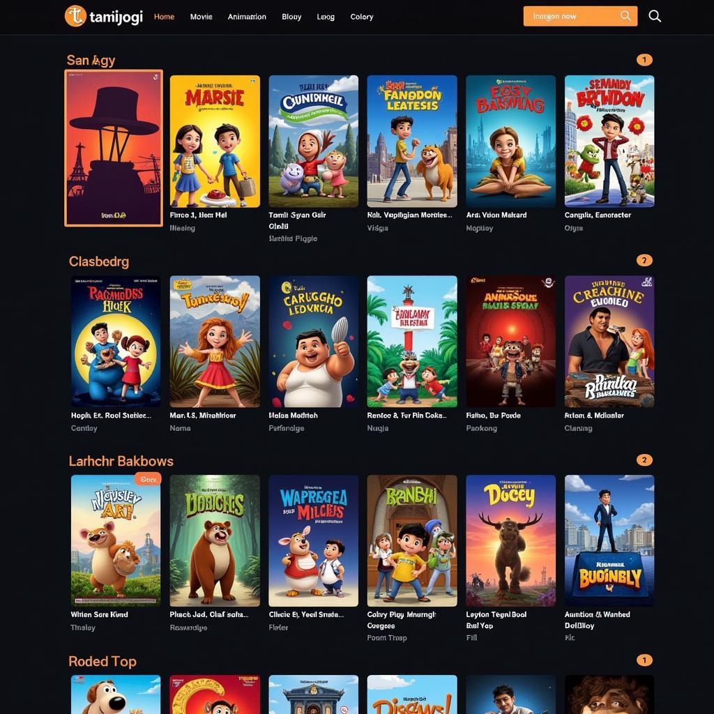 Wide Selection of Animated Movies on Tamilyogi