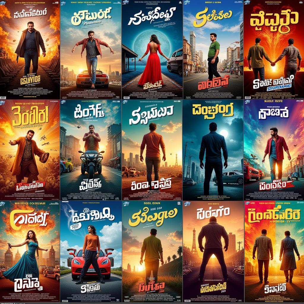 Telugu 3D Movie Posters