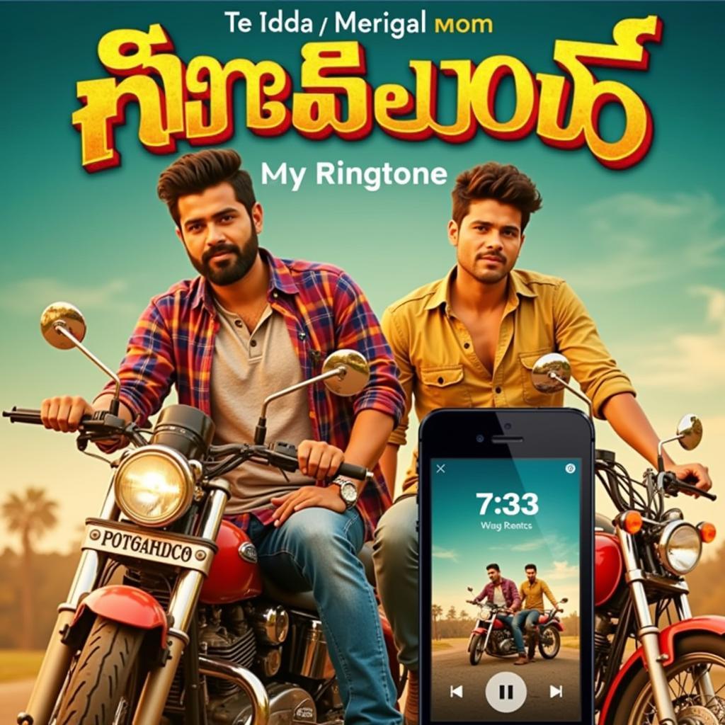 Telugu Film Poster with Phone