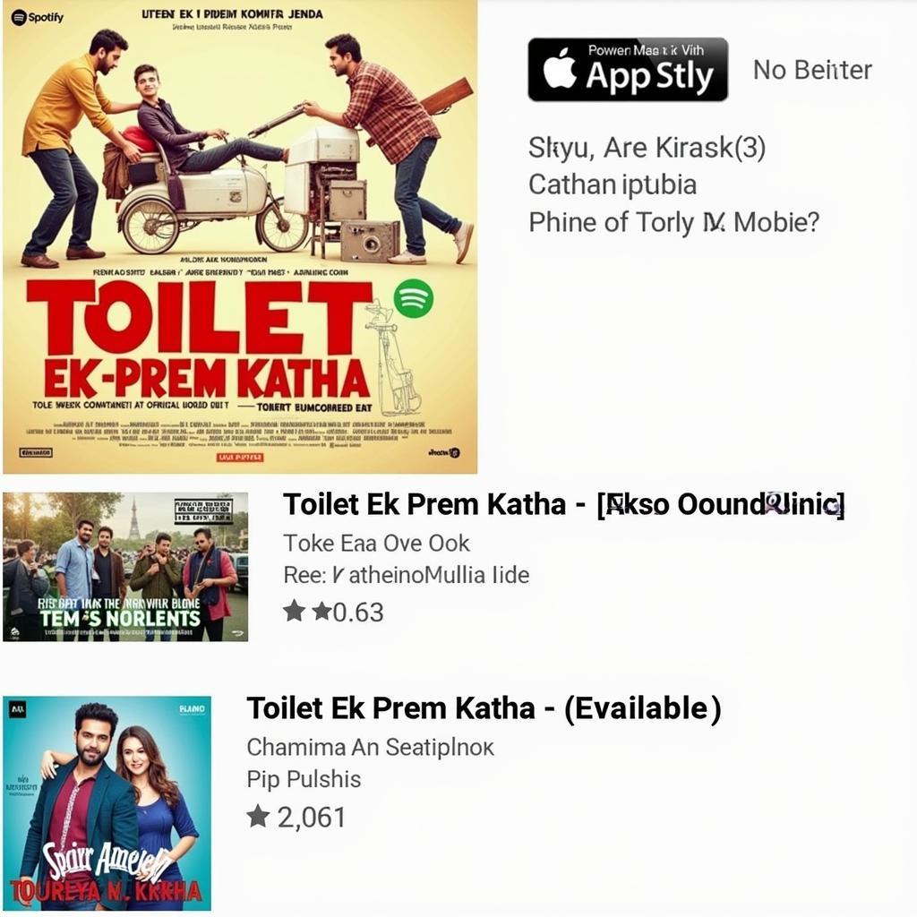 Toilet Ek Prem Katha Soundtrack on Official Platforms