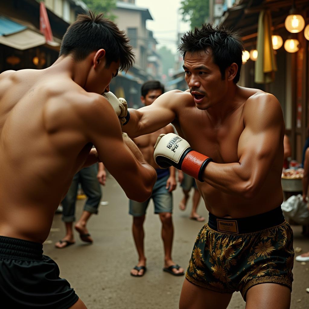 Tony Jaa in Ong-Bak Fight Scene