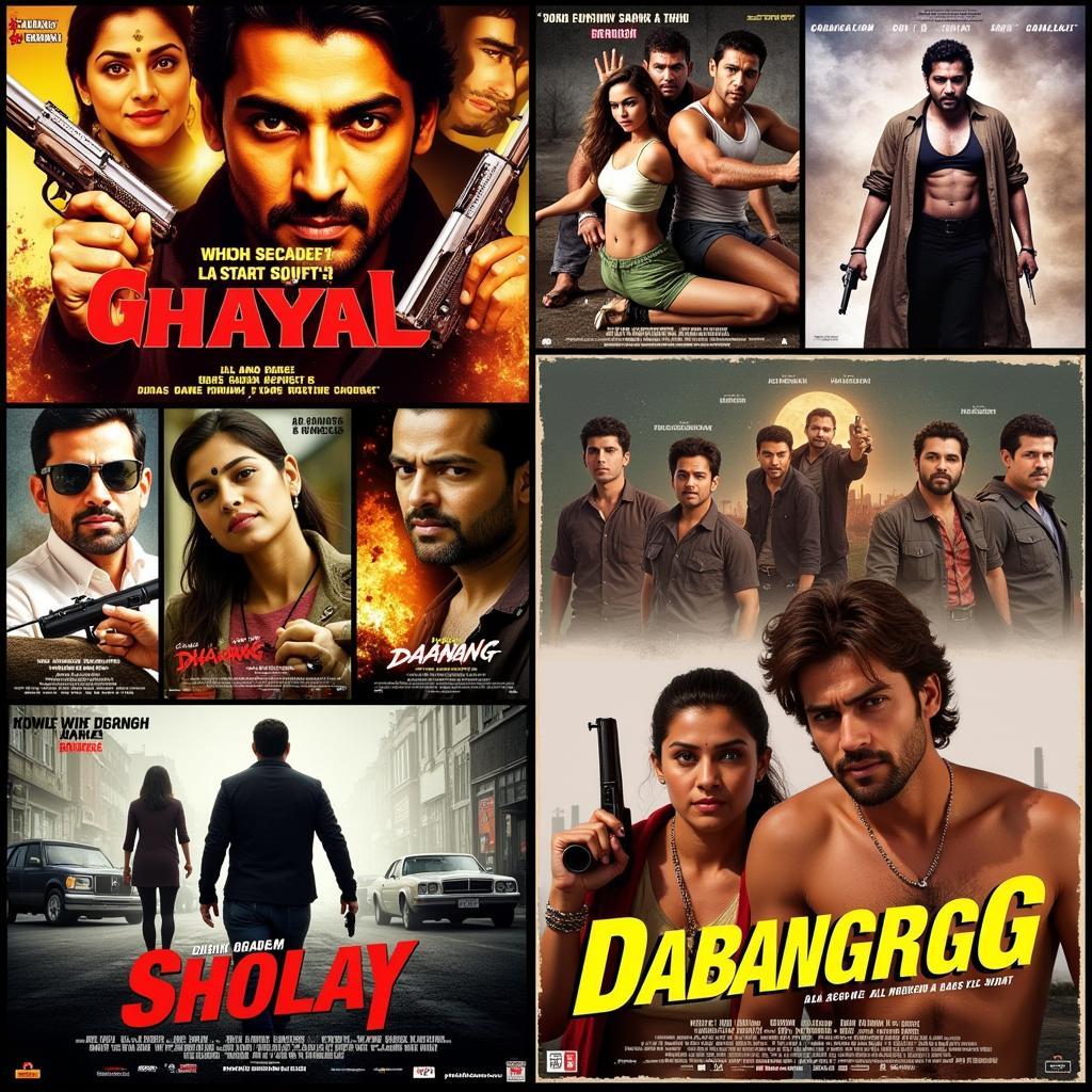 Tough Hindi Action Movie Posters