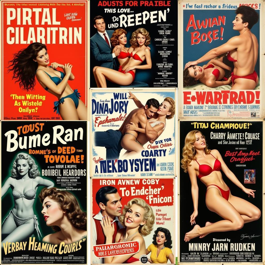 Vintage Adult Film Posters from the Golden Age of Porn