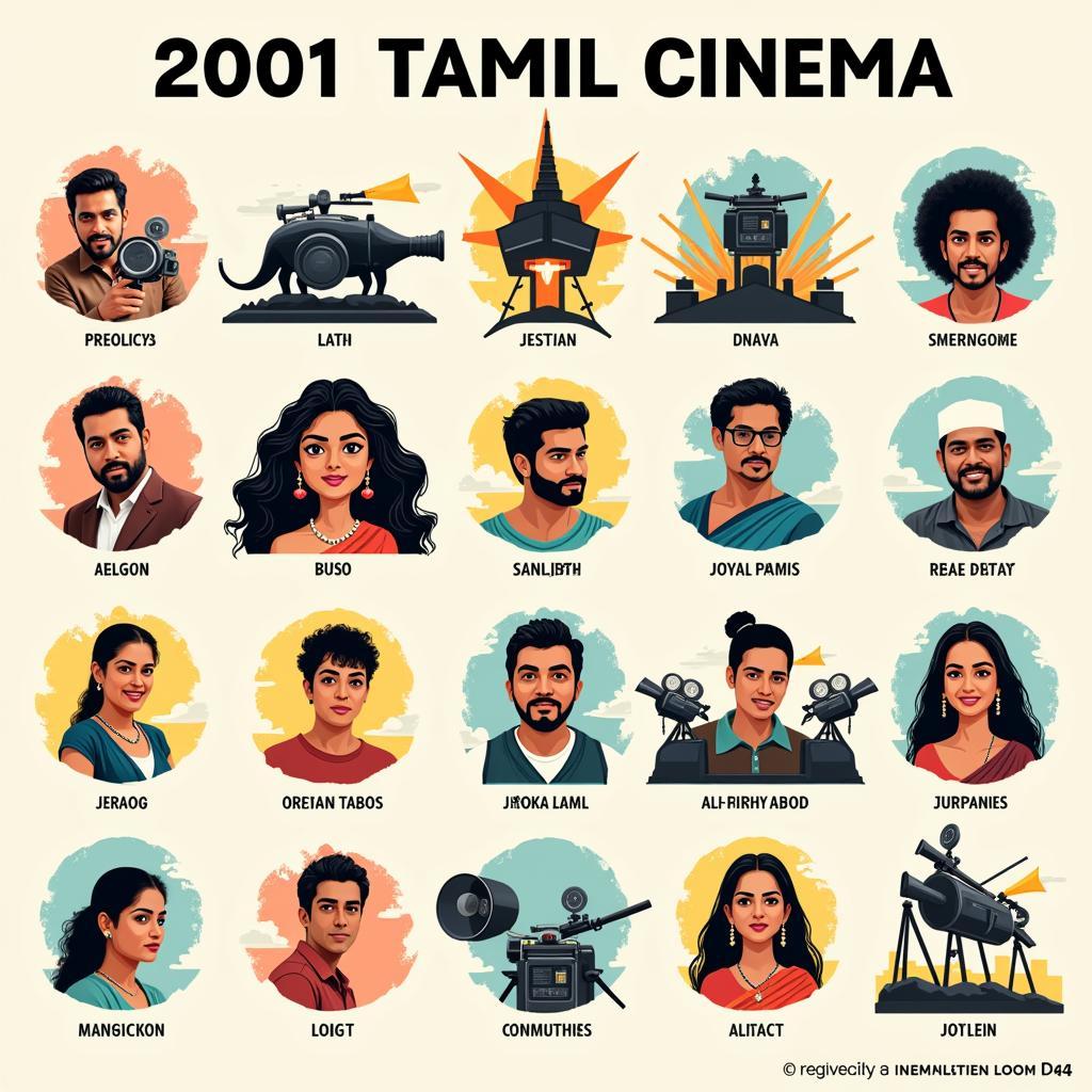 Diverse Genres in 2001 Tamil Cinema:  A look at the various genres that flourished in Tamil cinema during 2001, from action and romance to drama and comedy.