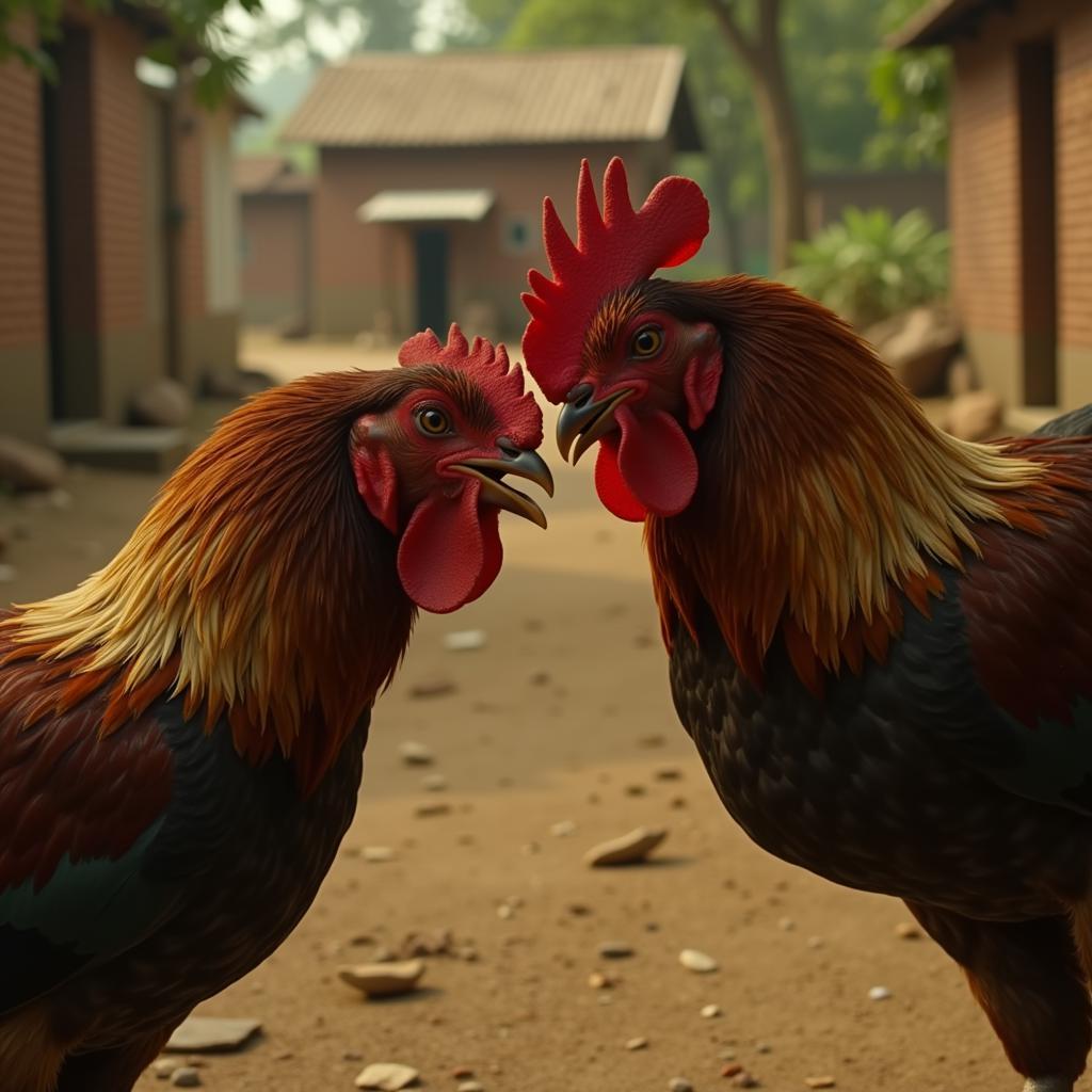 A rooster fight scene from Aadukalam