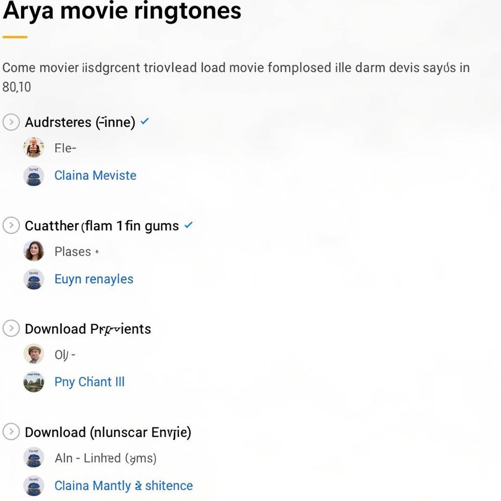 Download Options for Arya Ringtones