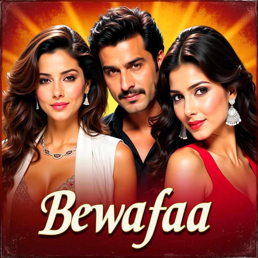 Bewafaa movie poster featuring Akshay Kumar, Kareena Kapoor, and Anil Kapoor