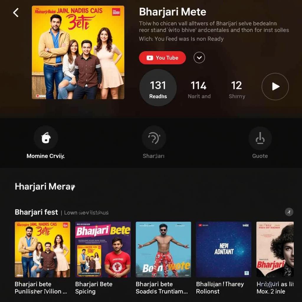 Accessing Bharjari Bete Songs on YouTube Music