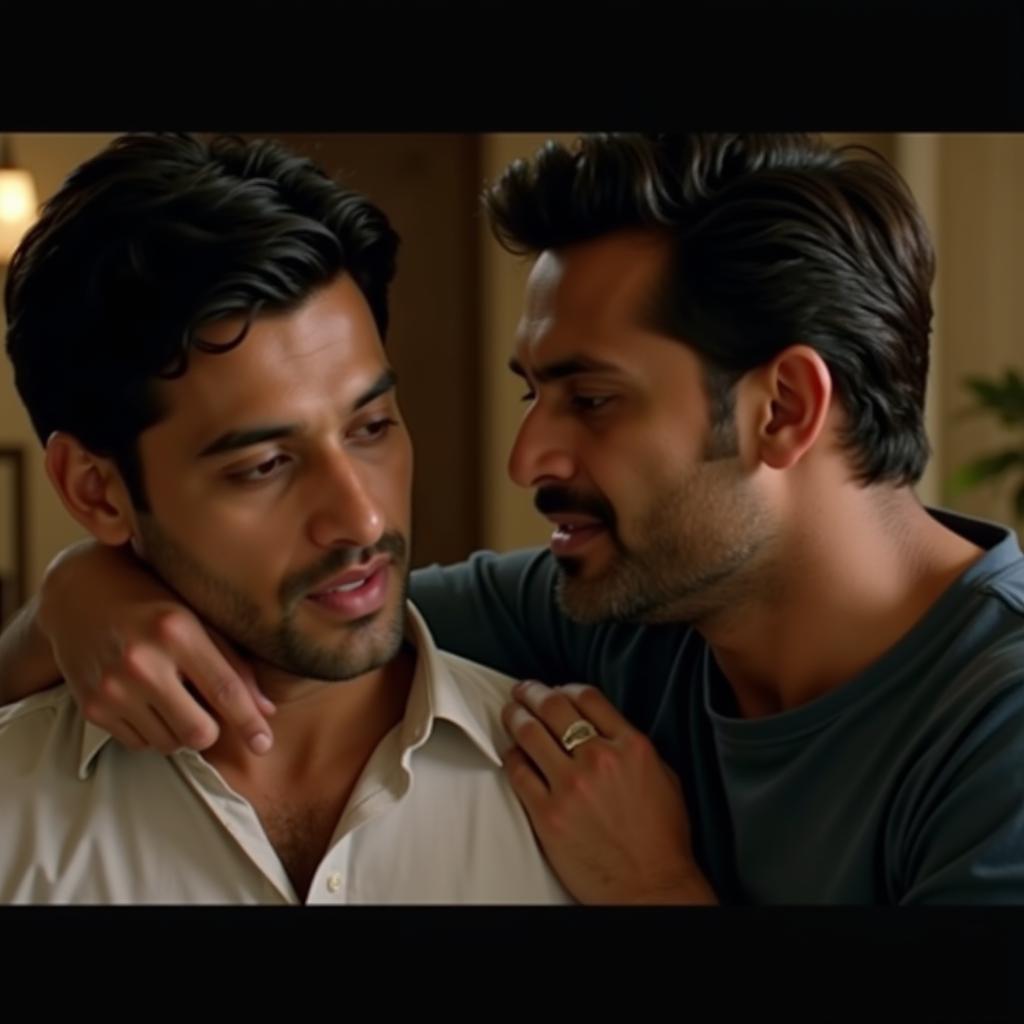 Emotional drama and intense expressions in a Bollywood BF movie