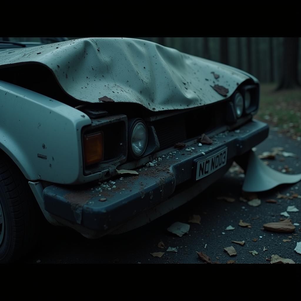 Car Crash Scene in Crash 1996