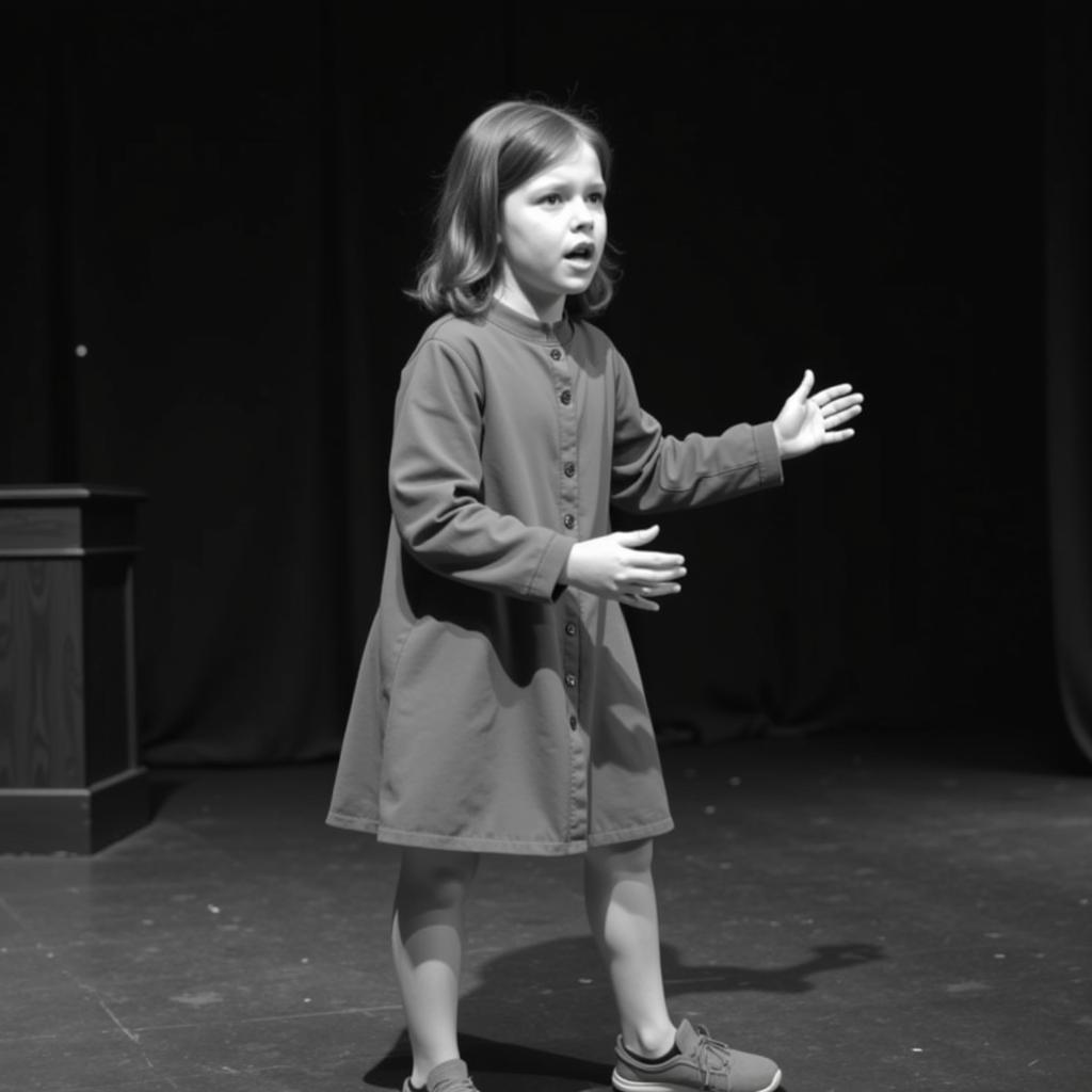 Danni Rivers in her early theatre days