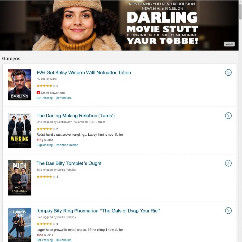 Website showing Darling movie BGM ringtones available for download