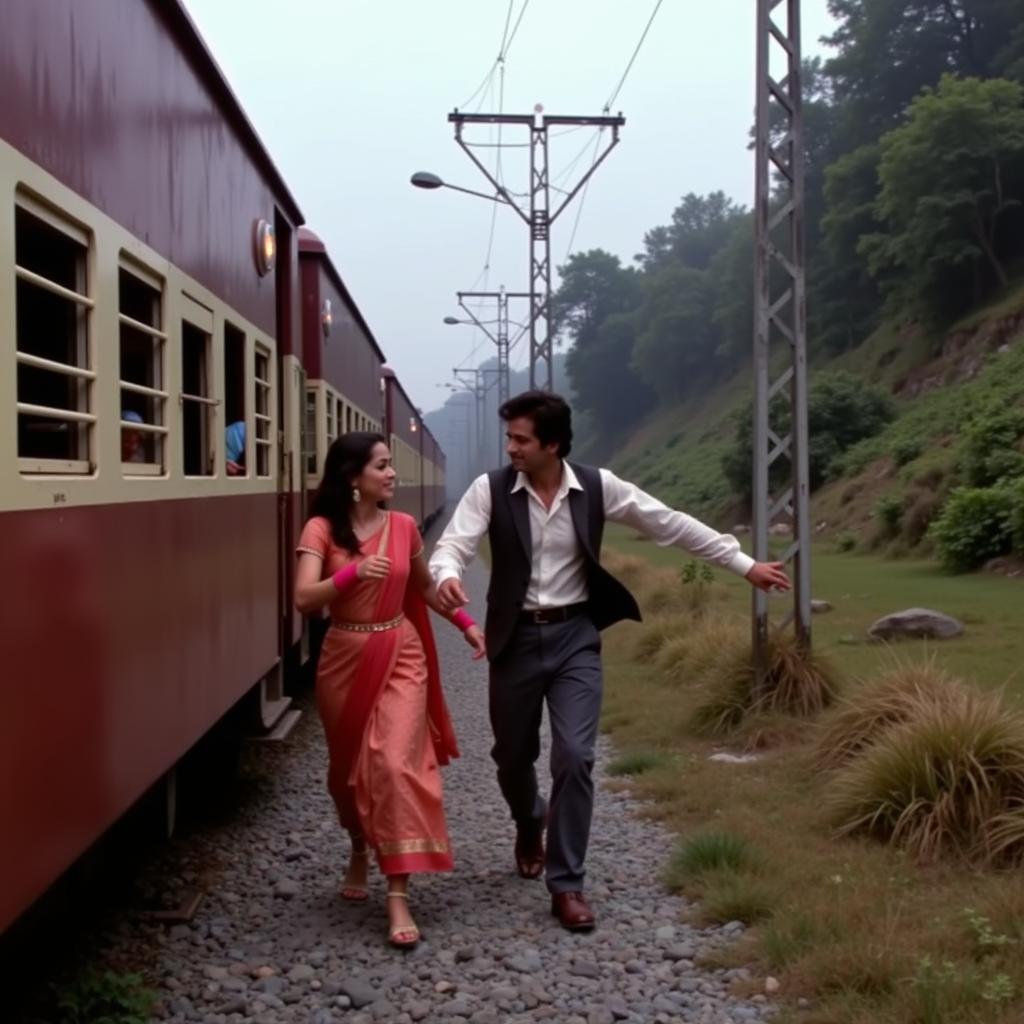 Iconic Train Scene in DDLJ