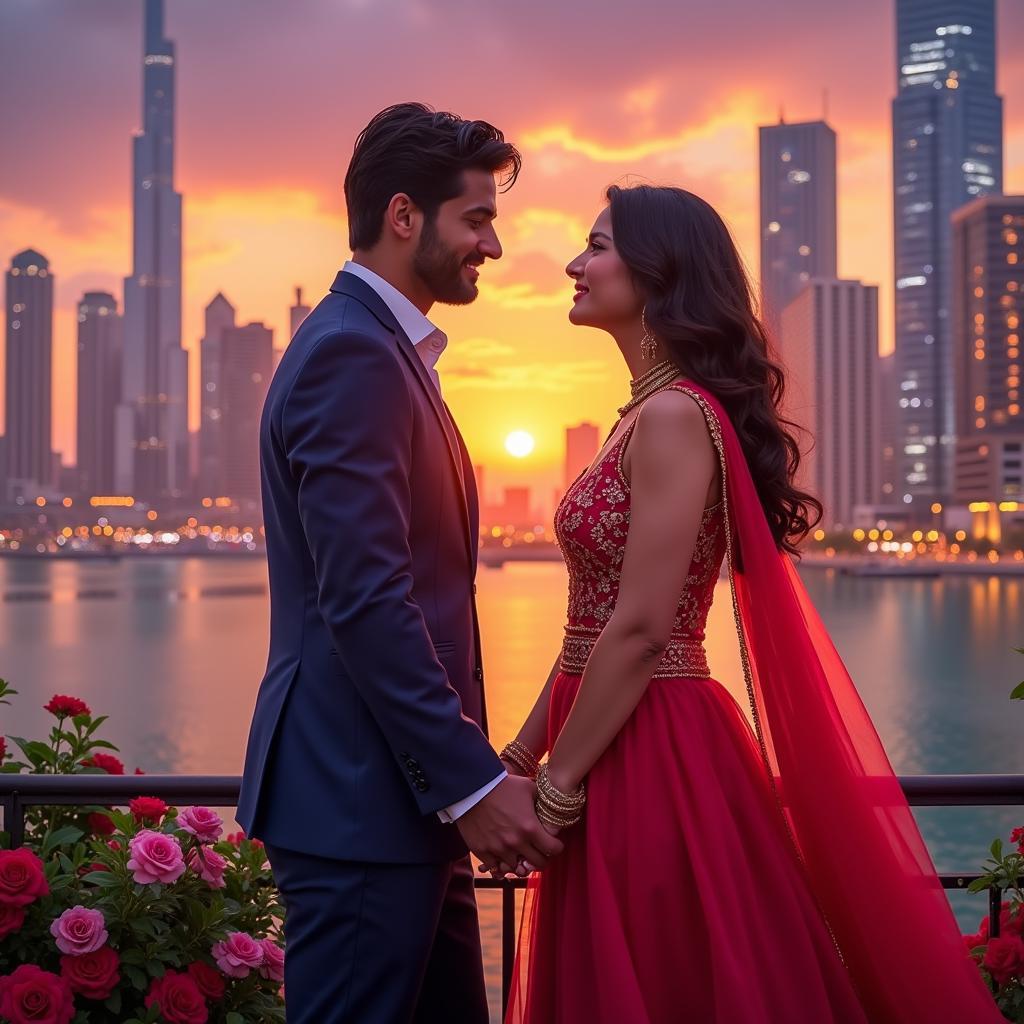 Dubai Romantic Movie Scene