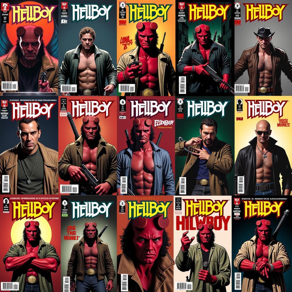 Hellboy Comic Book Covers