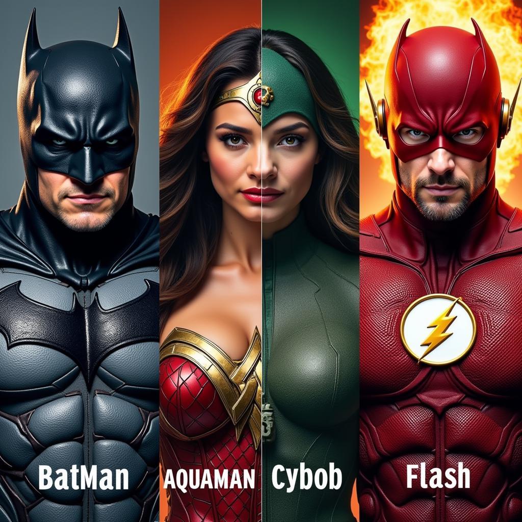 Justice League Main Characters in Hindi Dubbed Version