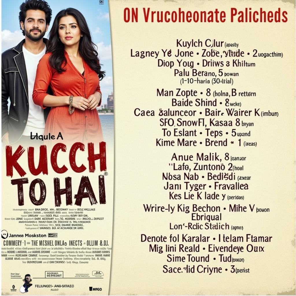 Kucch To Hai Movie Poster and Music Credits