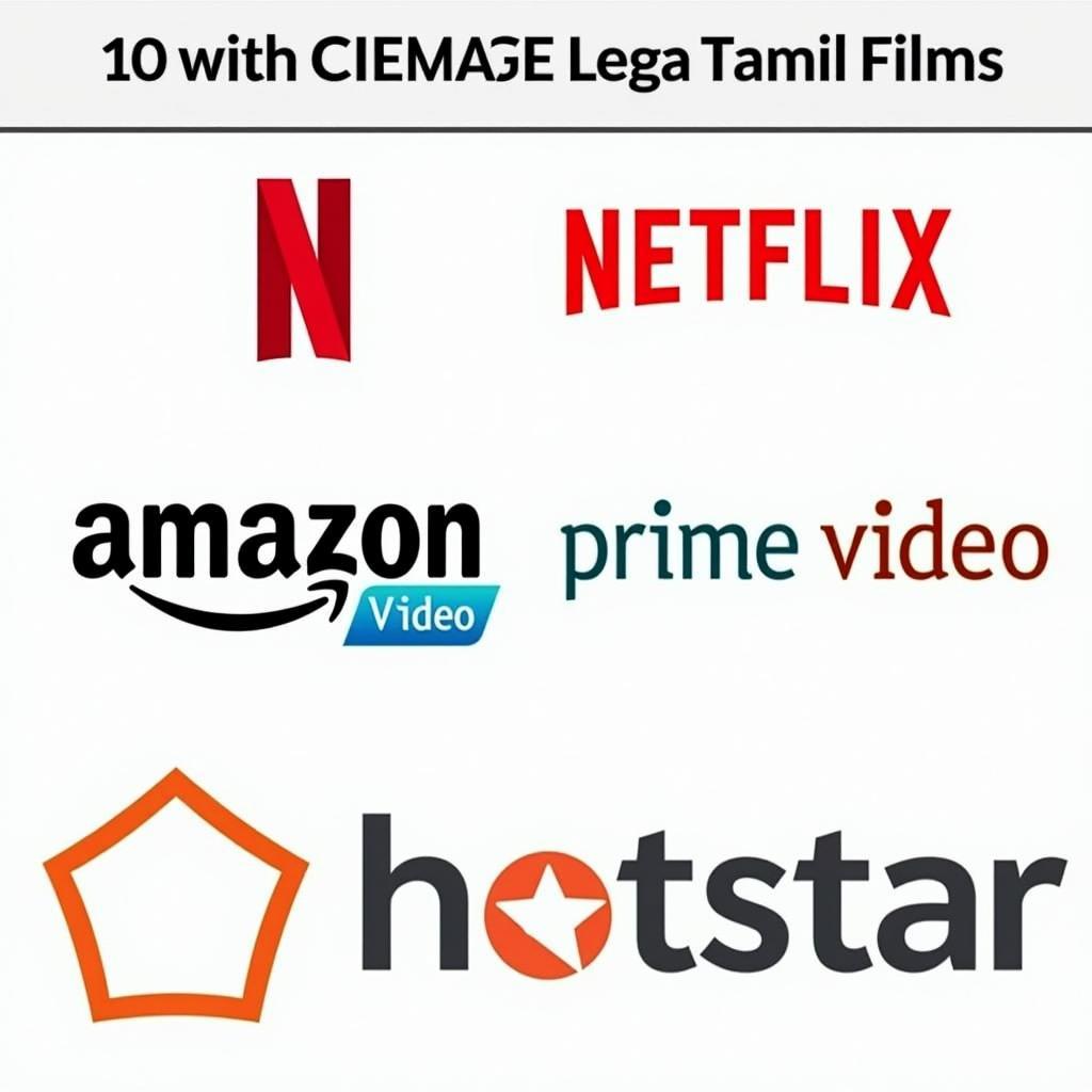 Legal Streaming Options - A collage showcasing logos of popular streaming platforms like Amazon Prime Video, Netflix, and Hotstar.