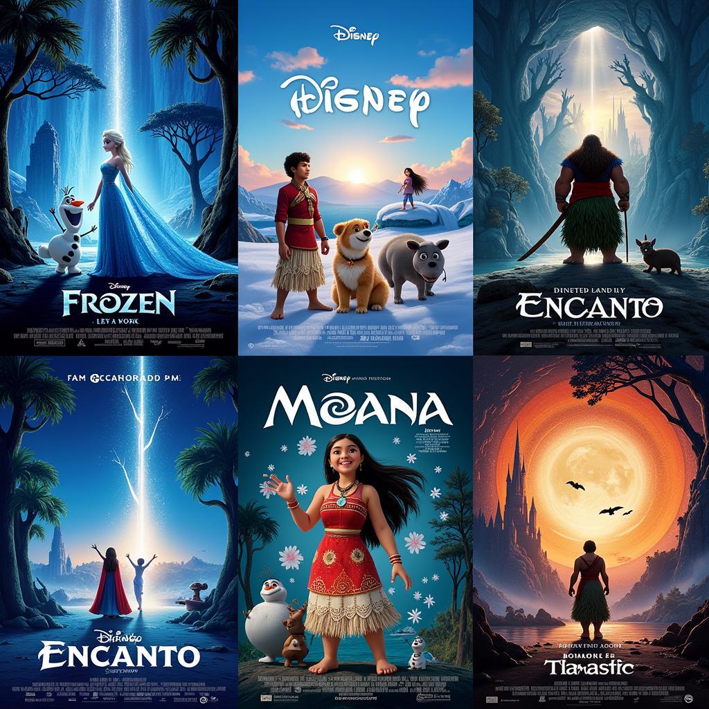 Modern Disney Movie Posters: Design and Innovation