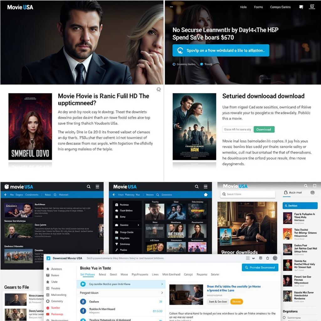 Movie USA Full HD Platform Interface